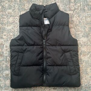 Old Black puffer vest
